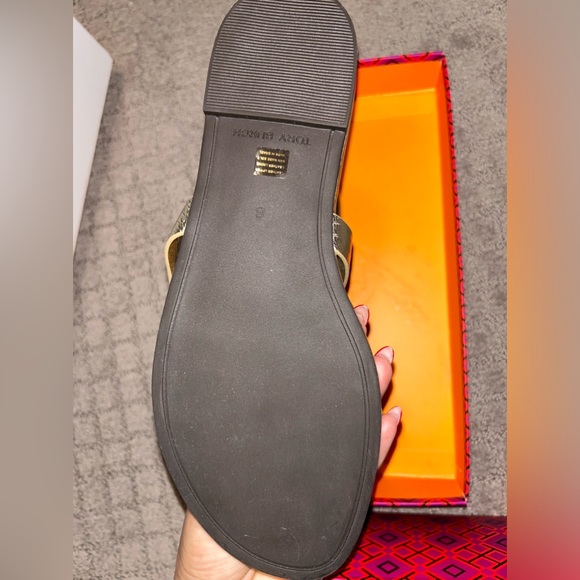 Tory Burch sandals size 8- color Spark Gold - Picture 5 of 9